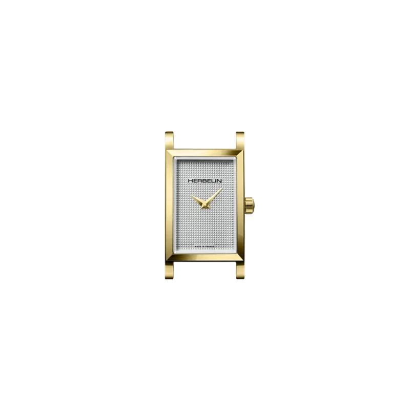Michel Herbelin Watch - Antarès - Rectangle - White & Yellow Gold PVD