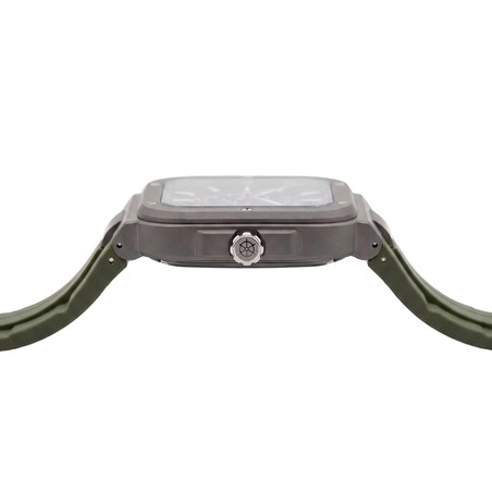 Herbelin Watch - Cap Camarat Square - Skeleton - Khaki Titanium