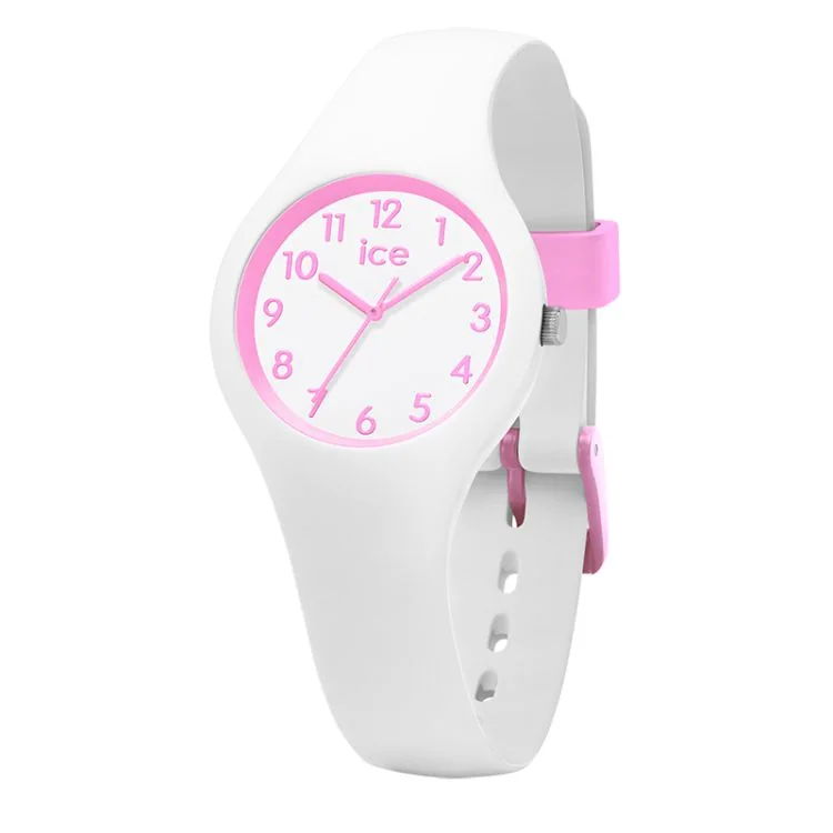 Face Ice Watch - Ice Ola Kids for Children, White and Pink, Extra Small