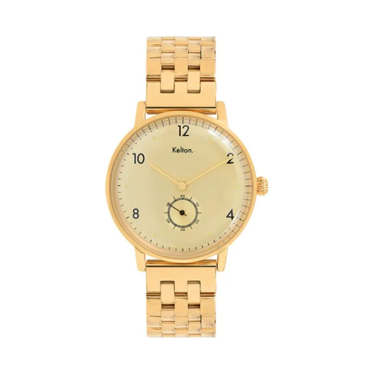 Kelton Vintage Watch Face - Black Villa Gold