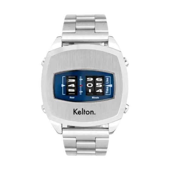 Kelton Millénium Chrome - Bleu, boitier carré