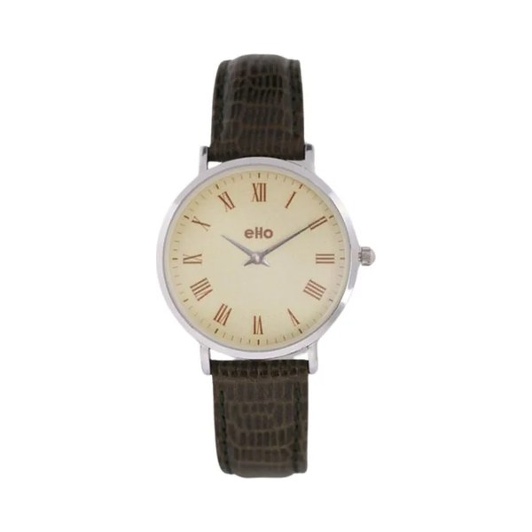 Upcycled eHo Watch, Vintage Collection, Ostrich Green
