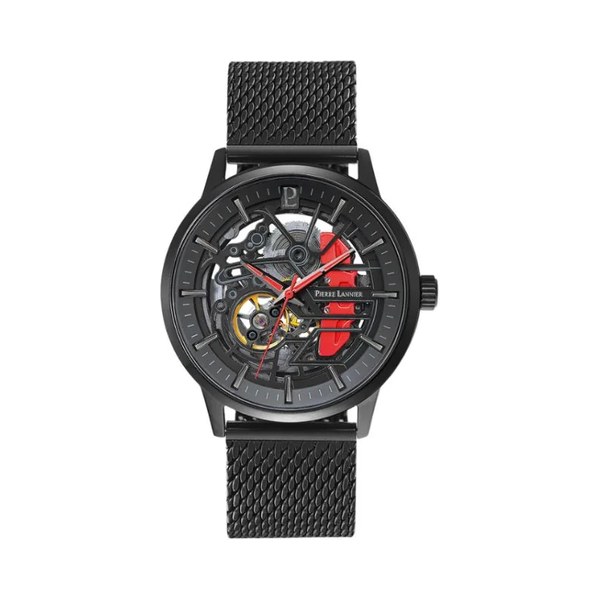 Pierre Lannier Paddock automatique squelette maille milanaise rouge