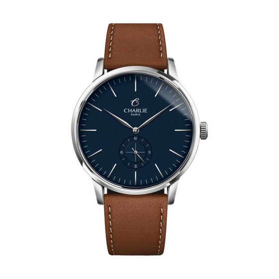 Charlie Paris HORIZON Bleu, boitier 39 mm
