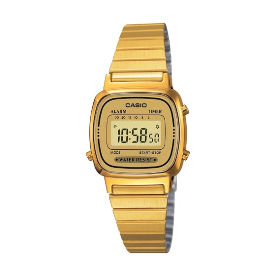 Casio Vintage Iconic - Mini - Dorée - LA670WEGA-9EF, affichage digital