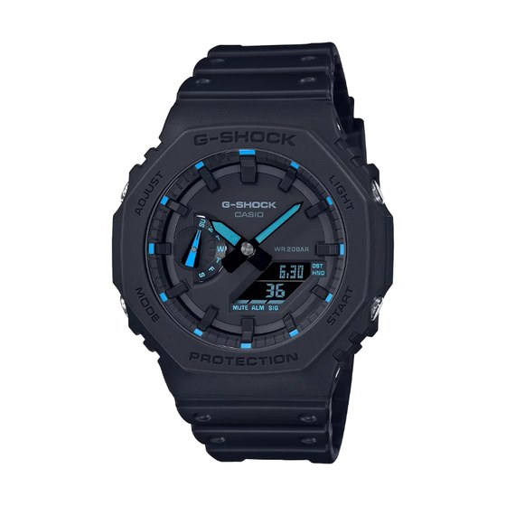 Casio G-shock - Série 2100 - Anadigitale Noire - GA-2100-1A2ER, etanche 200 