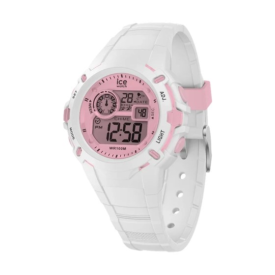 Ice-Watch ICE digit explorer - White Pink, etanche 100 