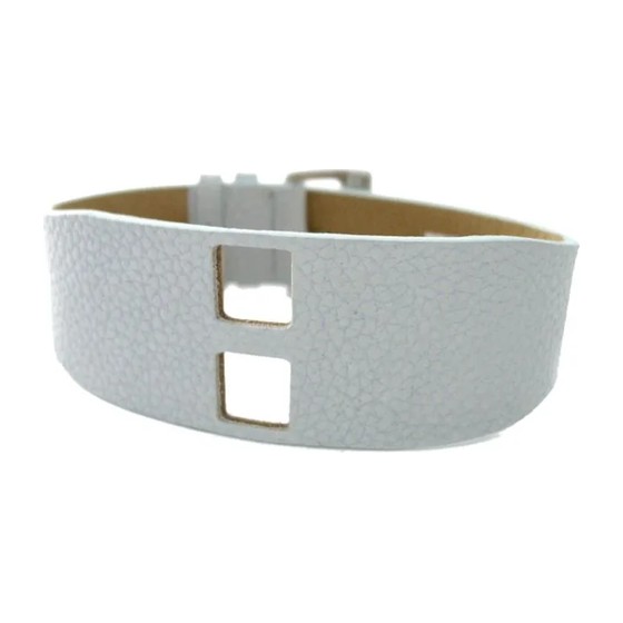 Bracelet De Baschmakoff cuir bleu