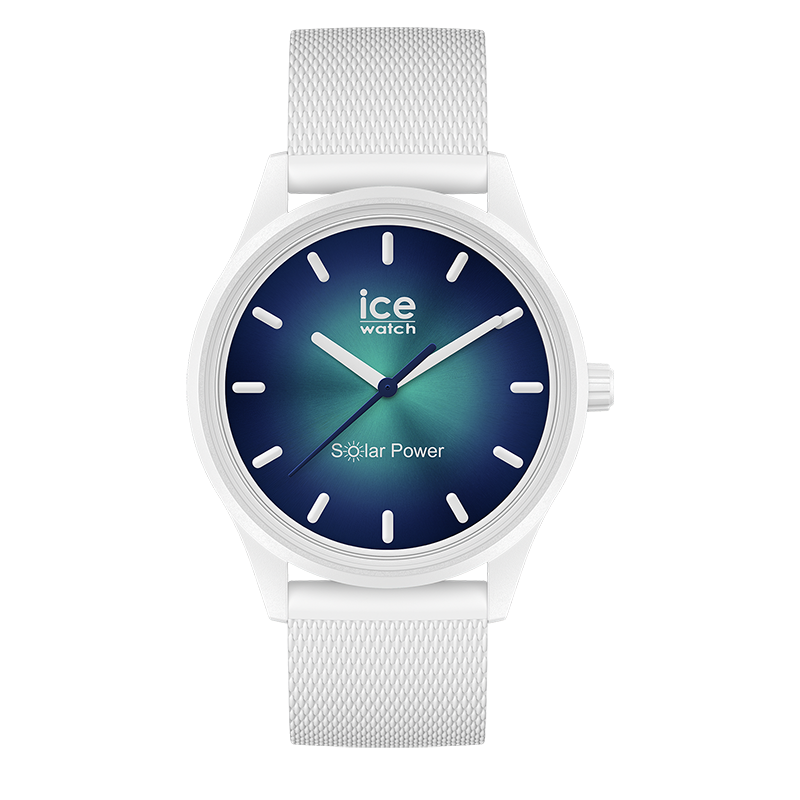 Montre Ice-Watch Solar Power Blanche et Bleu