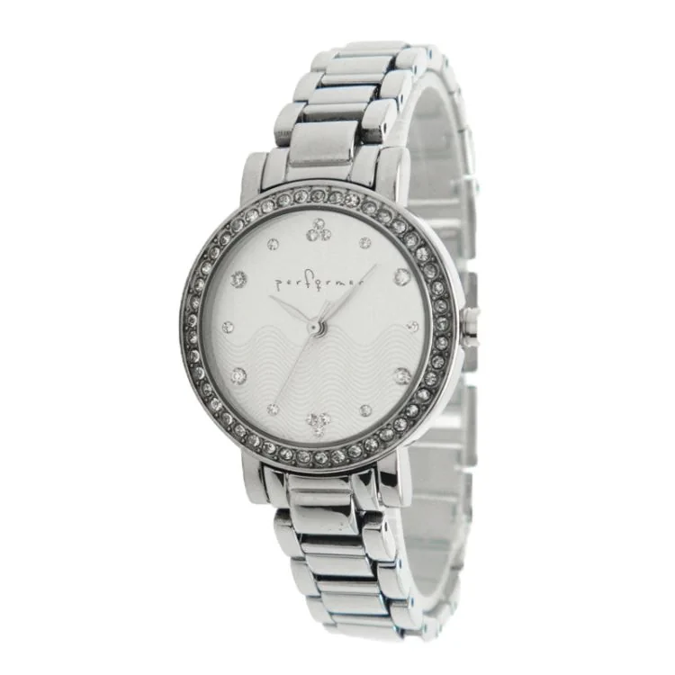 Face Montre Classique Performer Femme Métal Argenté Strass - 70820112