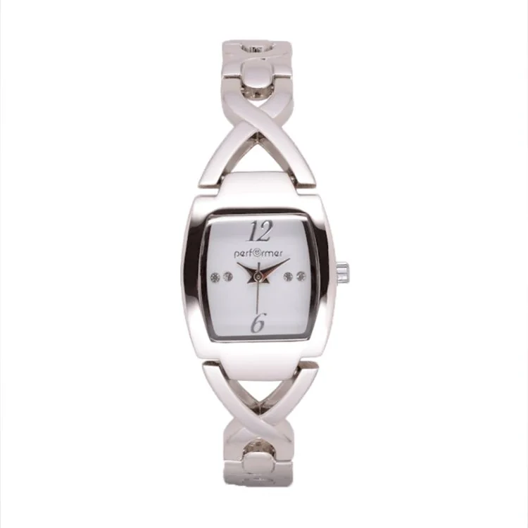 Face Montre Classique Performer Femme Acier Argenté Carré - 70820412
