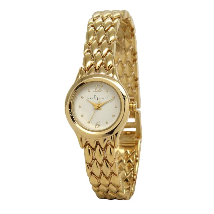 Face Montre Classique Performer Femme Métal Doré Maille Grain de Riz - 70821022