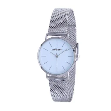 Face Montre Classique Performer Maille Milanaise Argenté Cadran Blanc 70812942