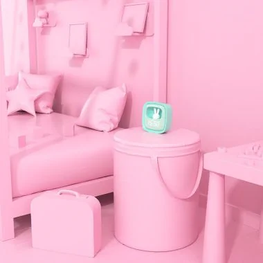 Ambiance Réveil Veilleuse Enfant Billy Clock Tactile Turquoise