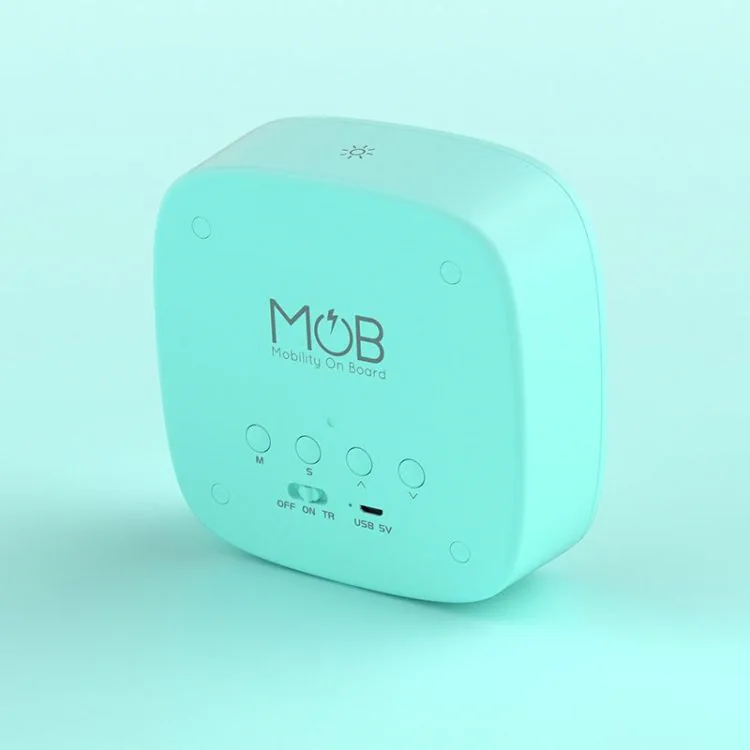 Dos 2 Réveil Veilleuse Enfant Billy Clock Tactile Turquoise