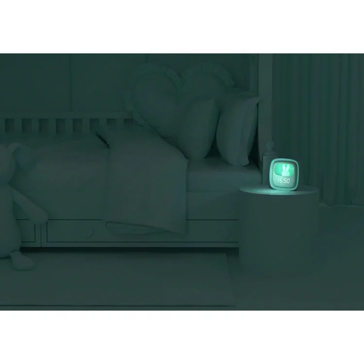 Nuit Réveil Veilleuse Enfant Billy Clock Tactile Turquoise