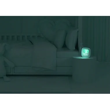 Nuit Réveil Veilleuse Enfant Billy Clock Tactile Turquoise