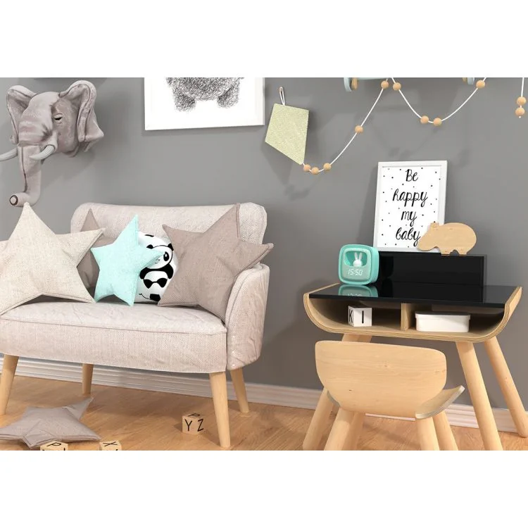 Ambiance 3 Réveil Veilleuse Enfant Billy Clock Tactile Turquoise