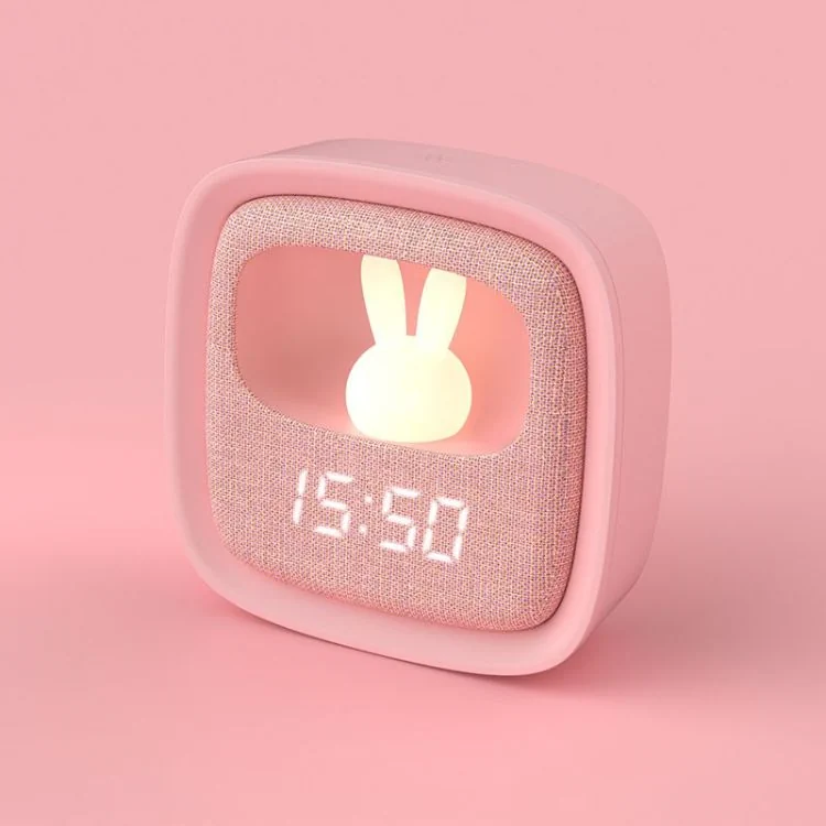 Profil Réveil Veilleuse Enfant Billy Clock Tactile Rose