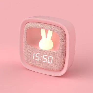 Profil Réveil Veilleuse Enfant Billy Clock Tactile Rose