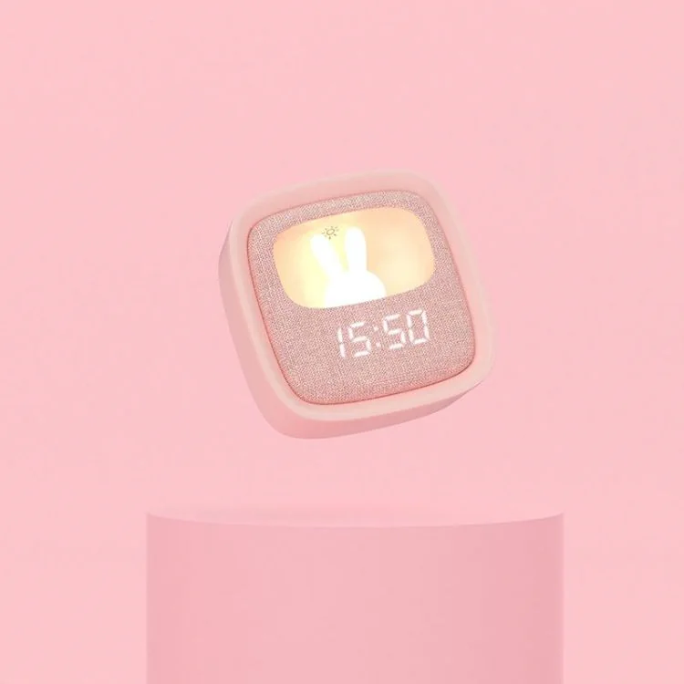 Face 3 Réveil Veilleuse Enfant Billy Clock Tactile Rose