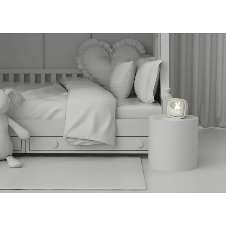 Ambiance Réveil Veilleuse Enfant Billy Clock Tactile Gris