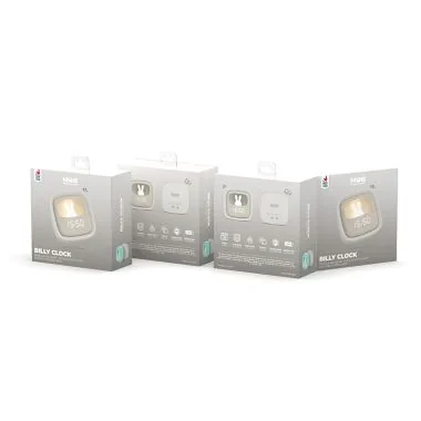 Packaging Réveil Veilleuse Enfant Billy Clock Tactile Gris