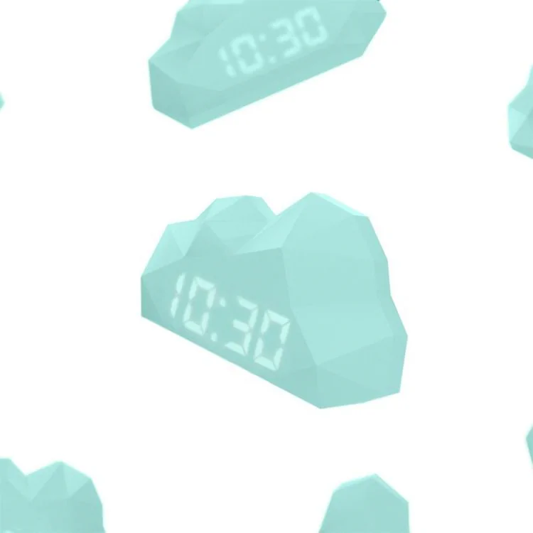 Crea Réveil Digital Lumineux Enfant Billy Clock Mini Cloudy Turquoise