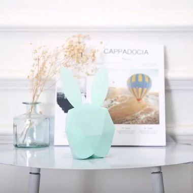 Ambiance 5 Réveil Lapin Intelligent Cutie Clock Mobility on Board Bleu Pastel