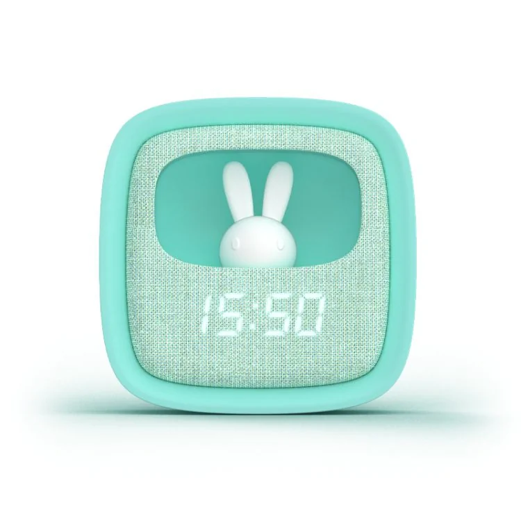 Face 2 Réveil Veilleuse Enfant Billy Clock Tactile Turquoise