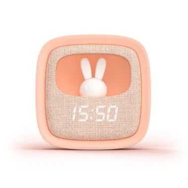 Face Réveil Veilleuse Enfant Billy Clock Tactile Rose