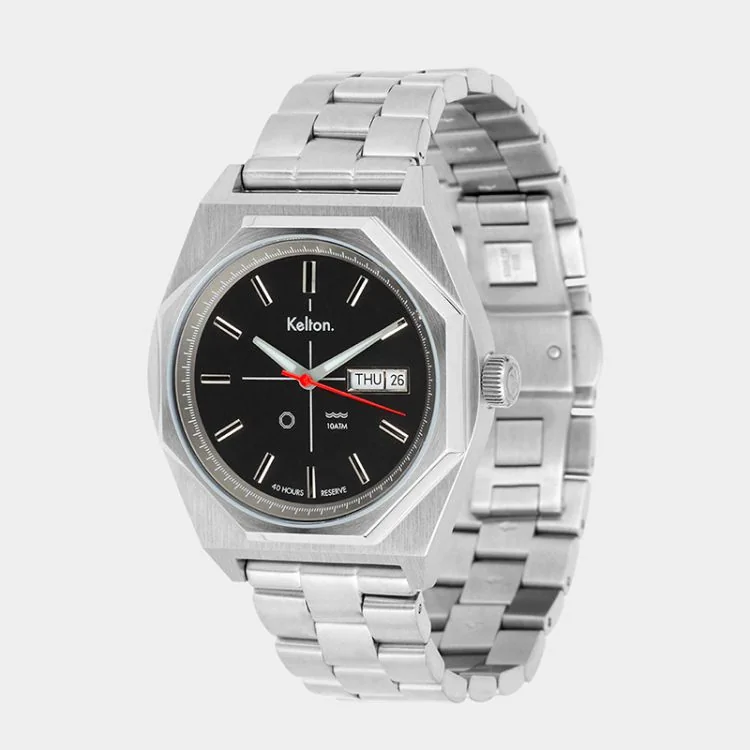 Profil Montre Vintage Automatique Kelton Octogone Silver