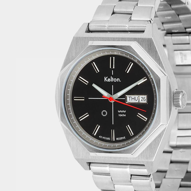 Montre Kelton Automatique Octogone Silver