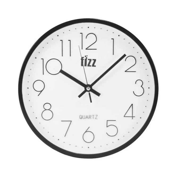 Face Pendule Classique Fizz Blanc et Noir