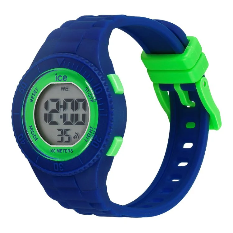 Profil Montre Ice-Watch - Ice Digit Dino Enfant Bleu et Verte Extra Small