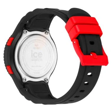 Coté dos Montre Ice-Watch - Ice Digit Black Spider Enfant Noire et Rouge Extra Small