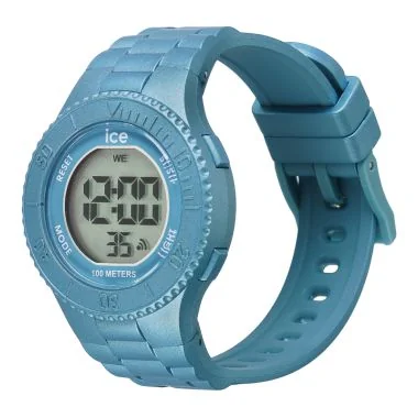 Profil Montre Ice-Watch - Ice Digit Blue Metallic Enfant Silicone Bleu Small