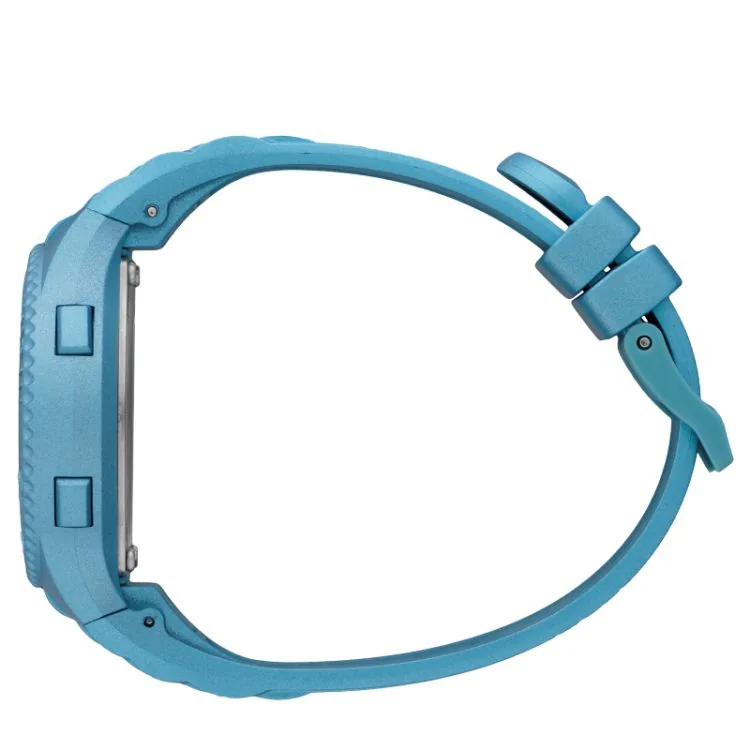 Coté Montre Ice-Watch - Ice Digit Blue Metallic Enfant Silicone Bleu Small