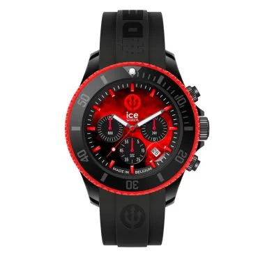 Face Montre Ice-Watch - Ice Red Devils Diables Rouges - Fumée Noire