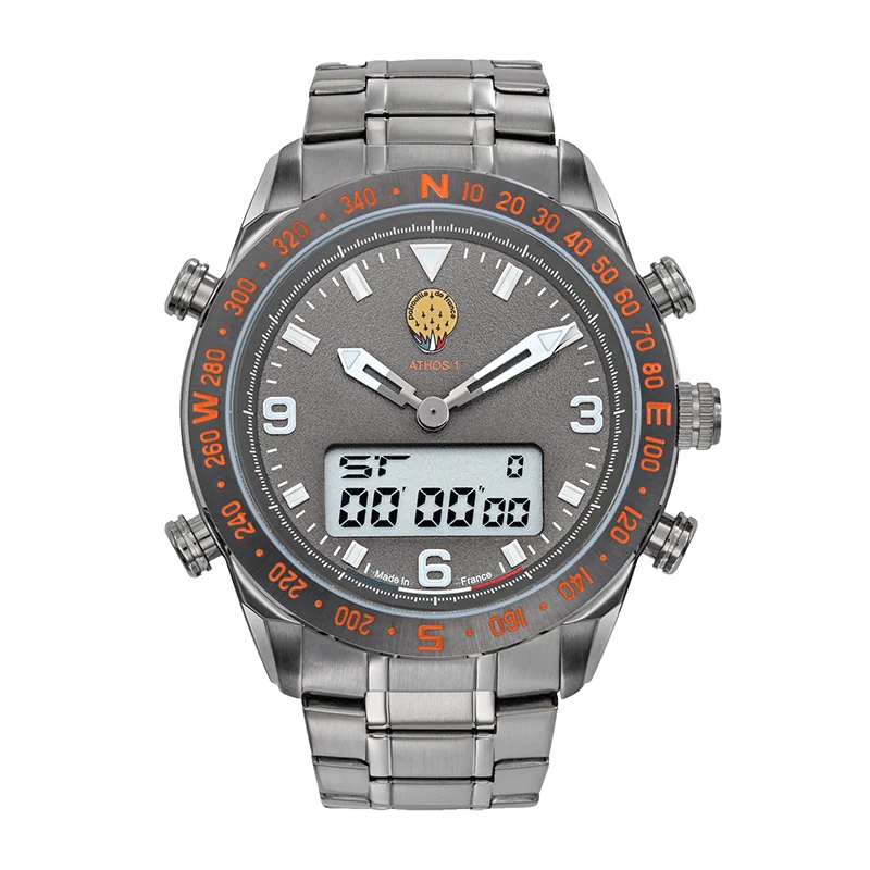 Montre Patrouille de France Athos 1 Chronographe Argente Orange