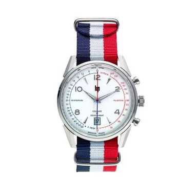 Face Montre LIP - Himalaya 40 mm - Courage - Bleu Blanc Rouge