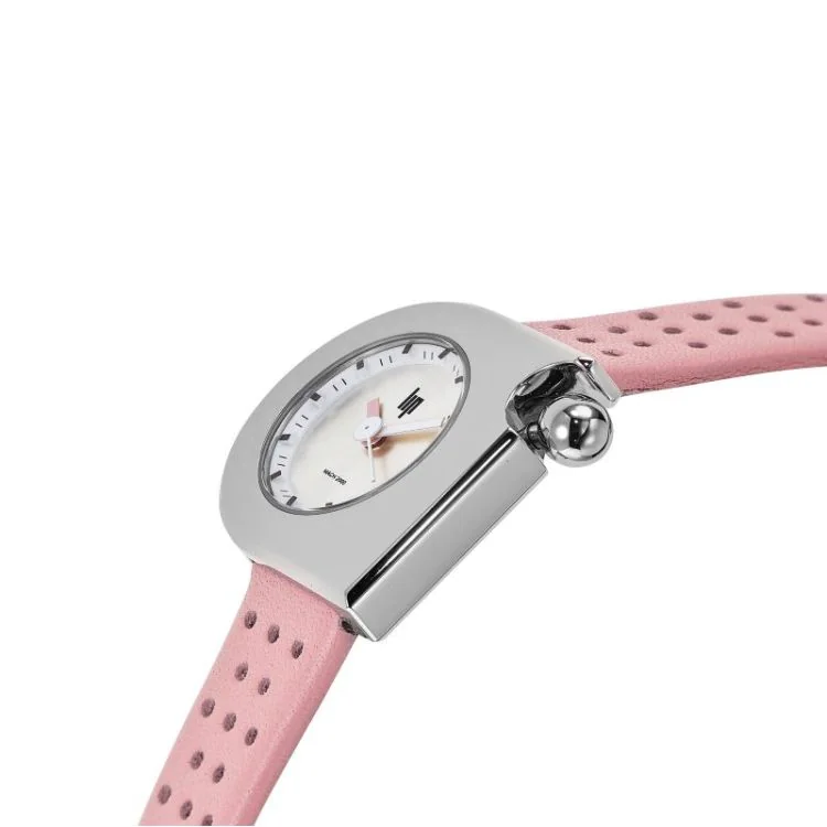 Cadran 2 Montre LIP - Mach 2000 - Mini Moon - Cuir Rose
