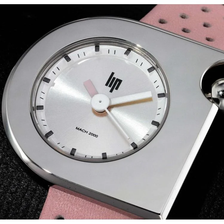 Cadran Montre LIP - Mach 2000 - Mini Moon - Cuir Rose