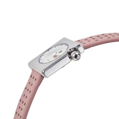 Cadran 2 Montre LIP - Mach 2000 - Mini Square - Cuir Rose