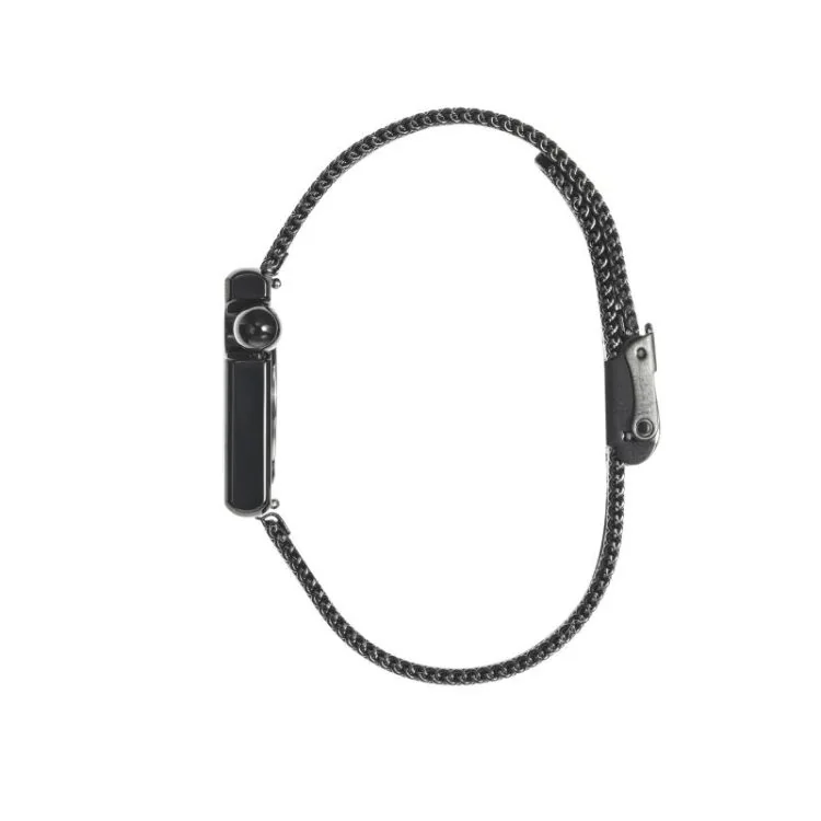 Coté Montre LIP - Mach 2000 - Mini Square - Maille Milanaise Noire