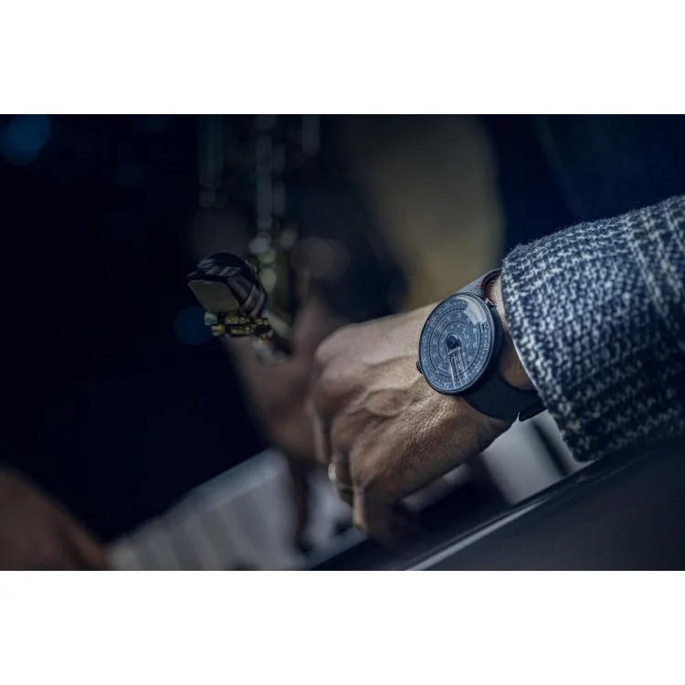 Portée 4 Tête de Montre Klokers - Klok 01 - Métal - Cadran Blue Note