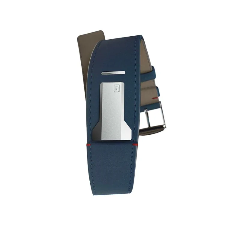 Bracelet de Montre Klokers - Bracelet Bombé - Cuir Bleu Indigo