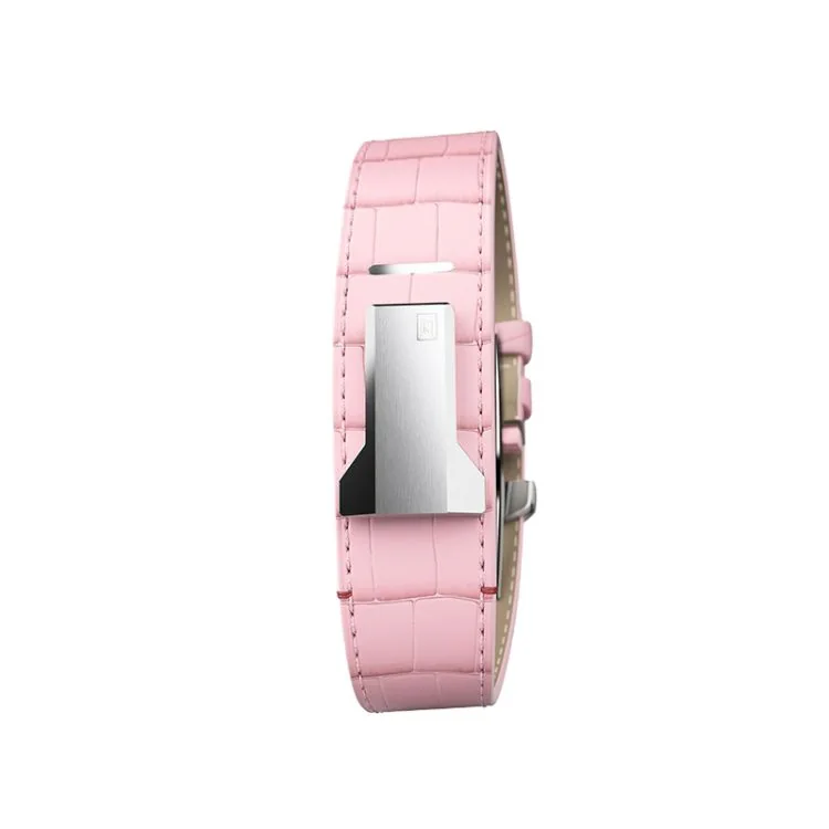 Bracelet de Montre Klokers - Bracelet Droit - Cuir Rose Pale Façon Alligator