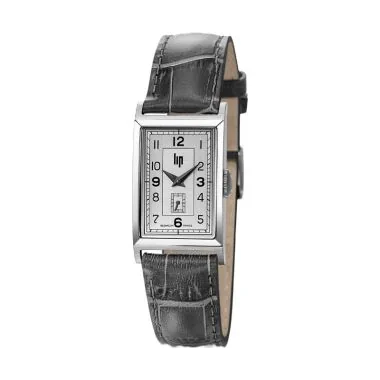 Montre LIP - Churchill T18 - Trotteuse Excentrée - Cuir Gris Façon Croco