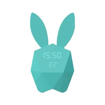 Réveil Lapin Intelligent - Mobility on Board - Cutie Clock - Bleu Pastel